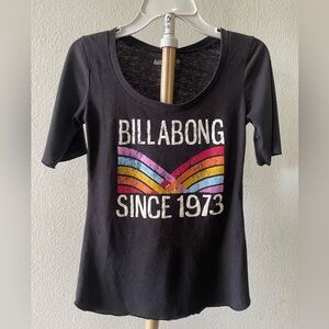 Billabong Black Crew Neck Tee